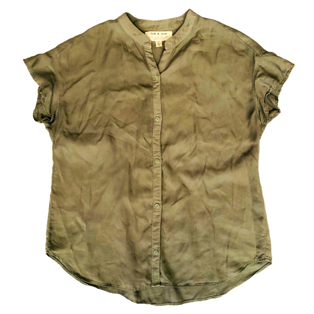 Cloth & Stone Button Down Shirt Dress Size M